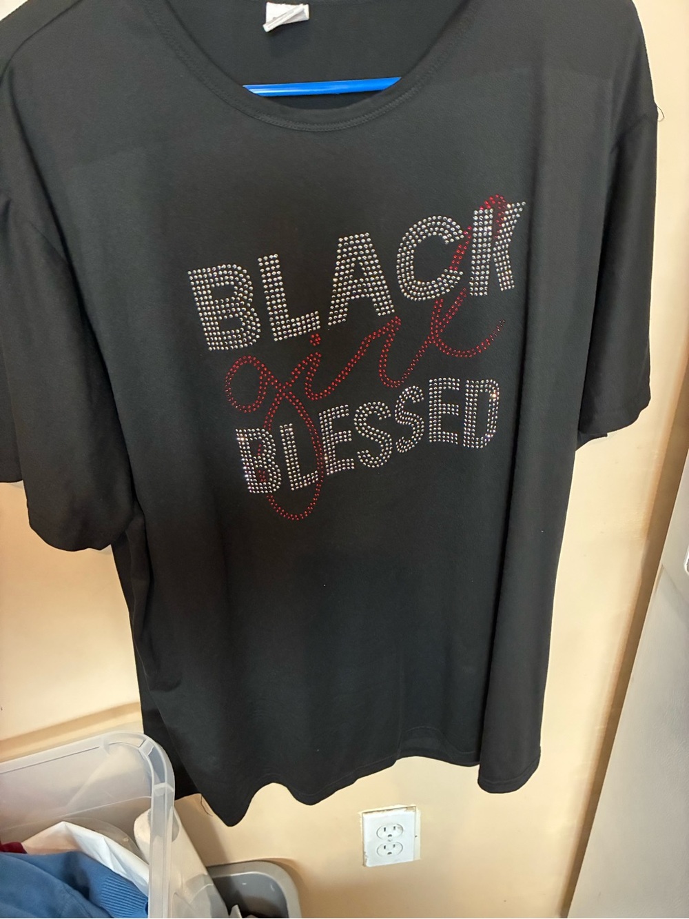 Black Girl Blessed short sleeves T-Shirt size 5XL